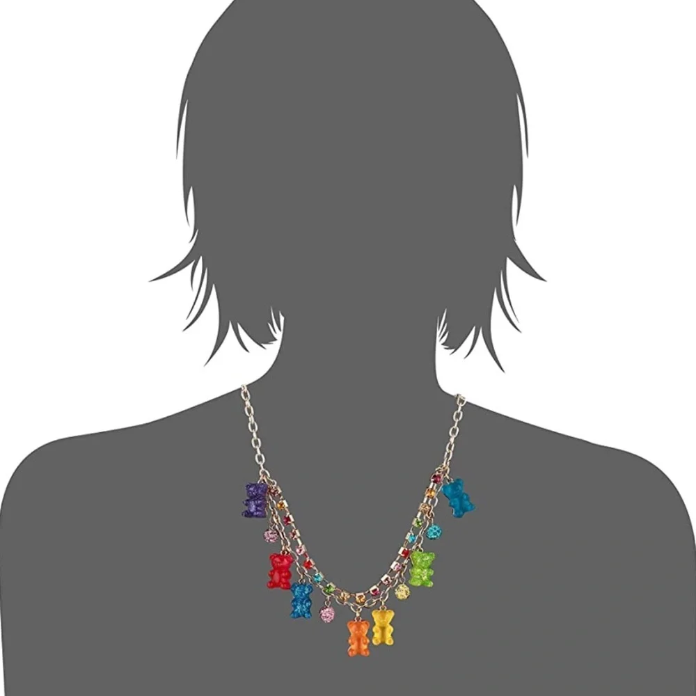 Betsey Johnson Gummy Bear Frontal Necklace